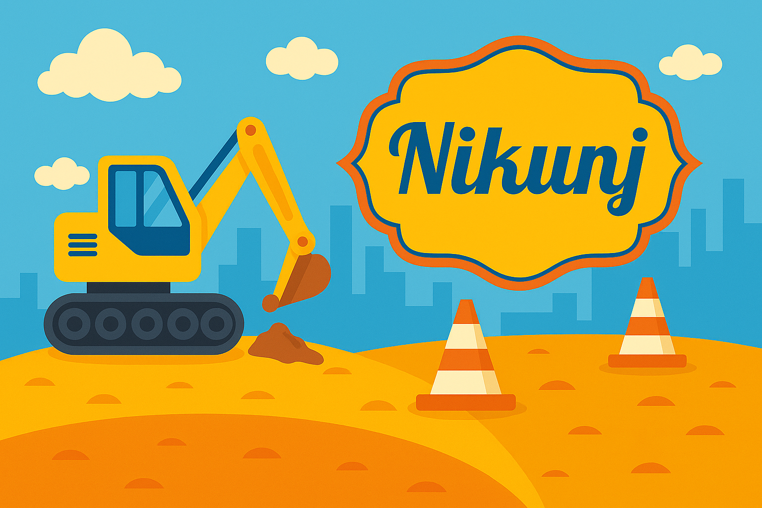 Construction Print Table Mat