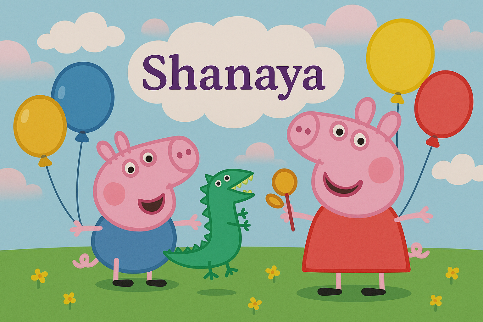 Peppa Party Theme Steel Bottle