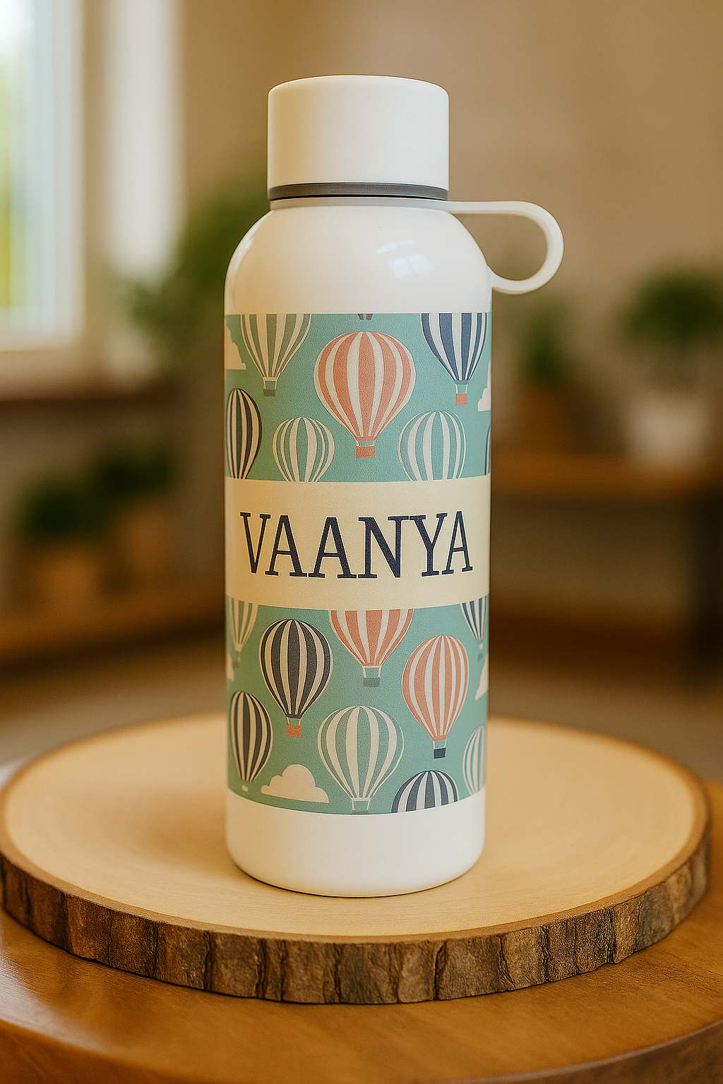 Elegant Hot Air Balloon Steel Bottle