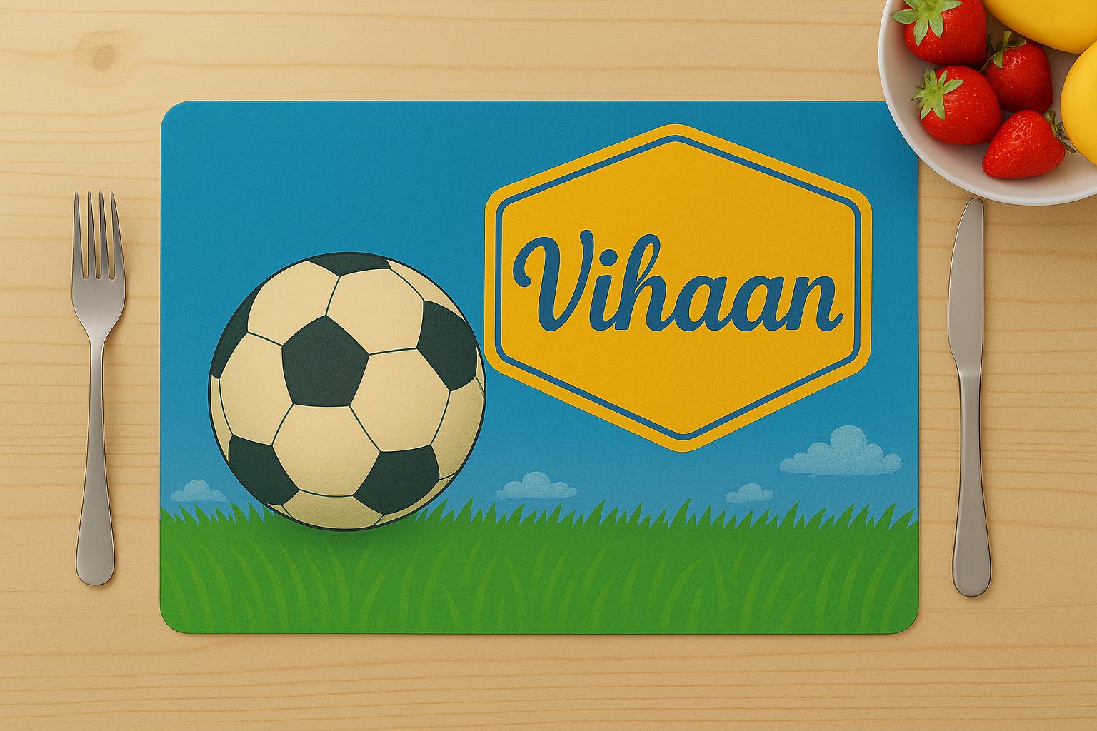 Football Print Table Mat