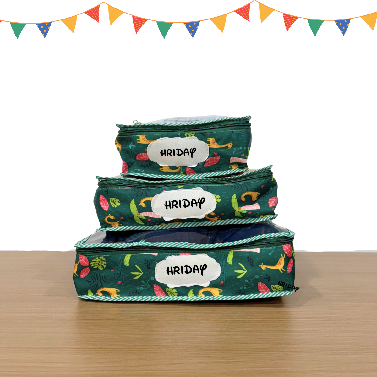 Jungle Print 3 in 1 Cubic Set