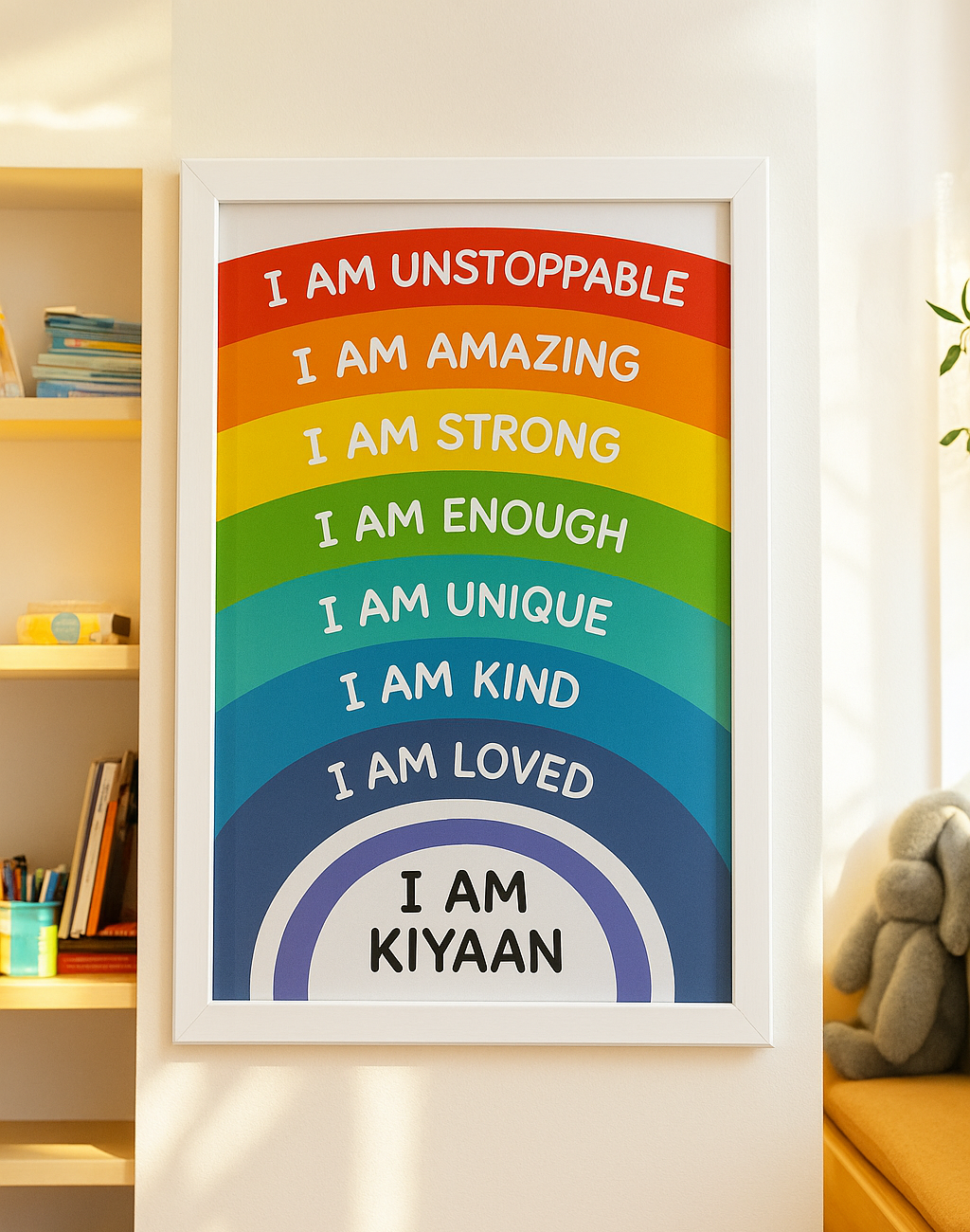 Multicolor Affirmation Frame