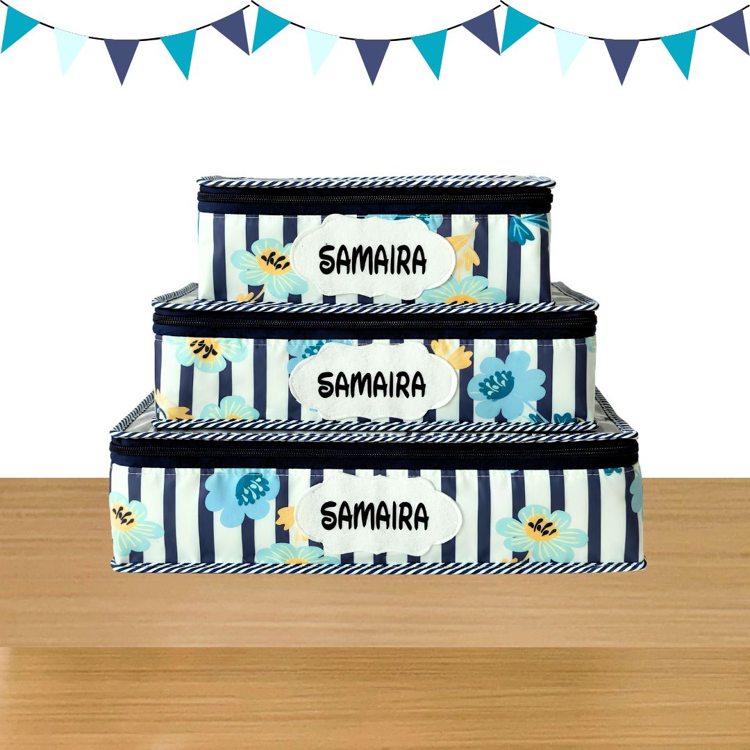 Flower print 3-1 Cubic Set