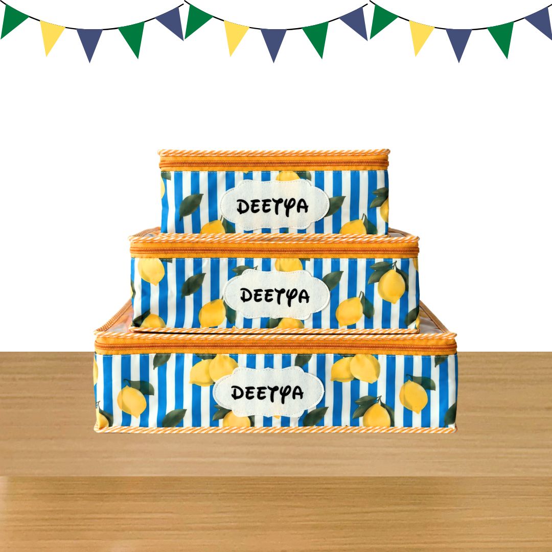 Lemon print 3-1 Cubic Set