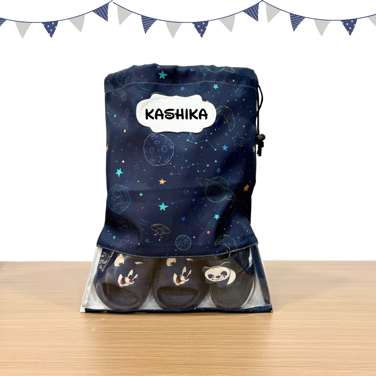Space Print Shoe Pouch
