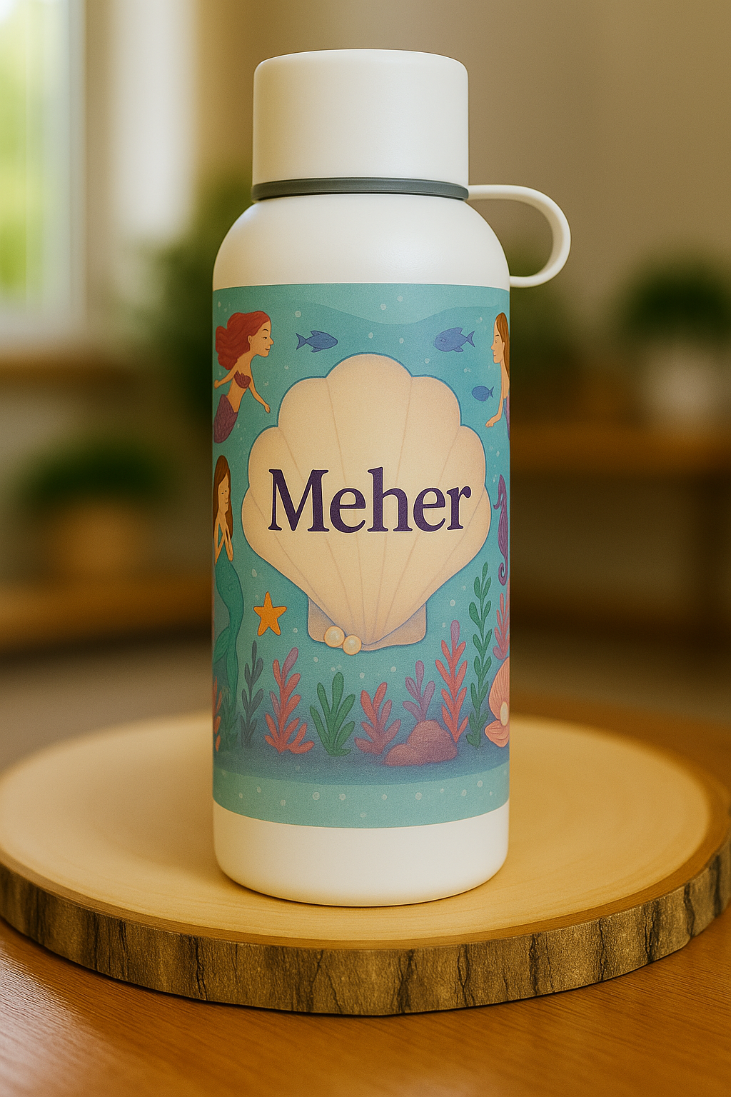 Ocean Princess Theme Steel Bottle
