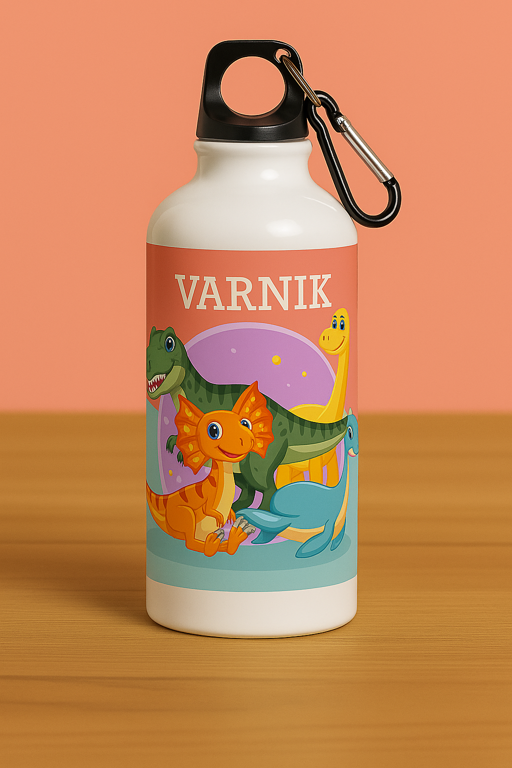 Dino Print Aluminum Bottle
