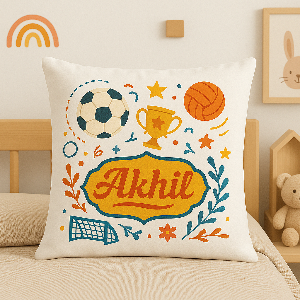 Sports Print Cusion Cover