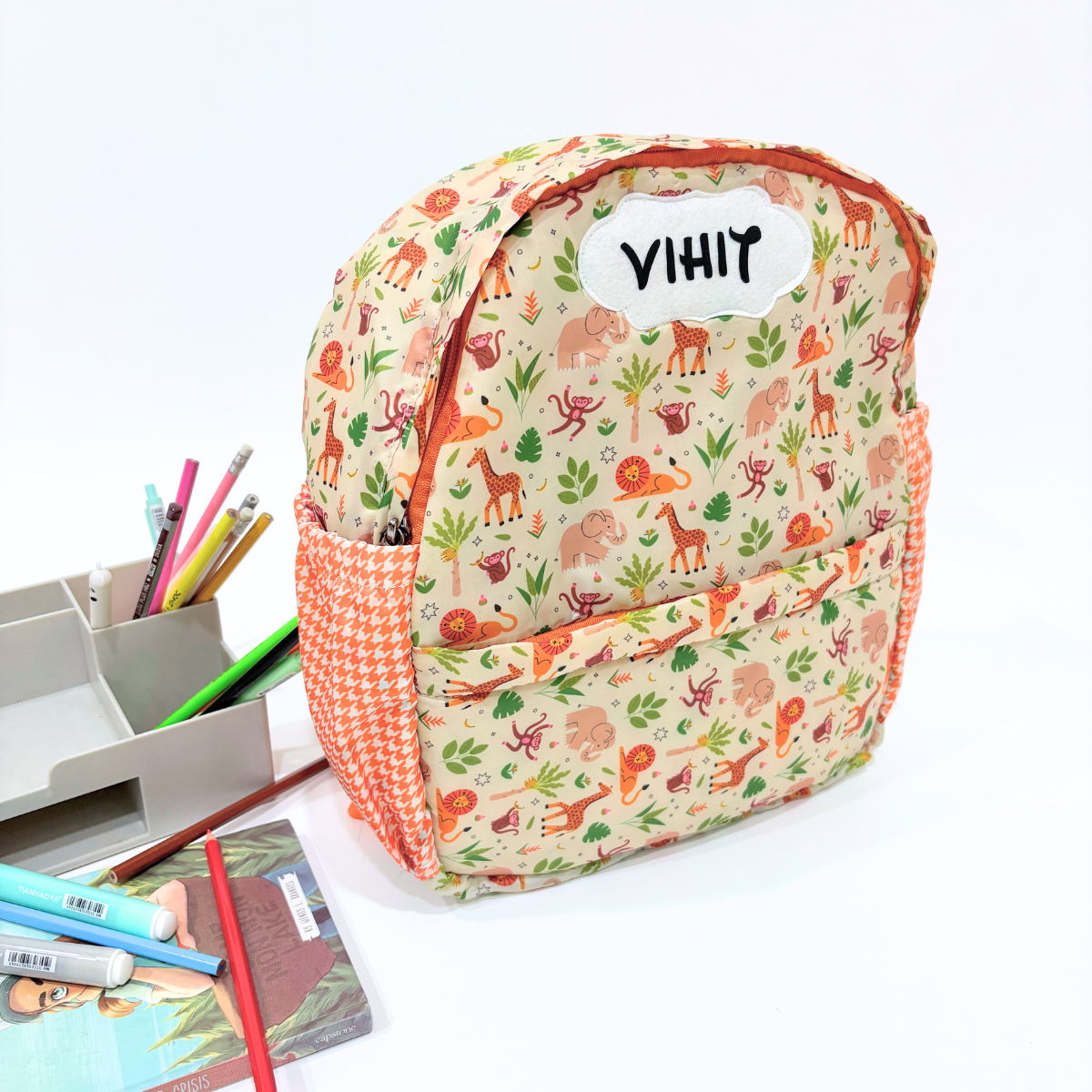 Animal Print Toddler Backpack