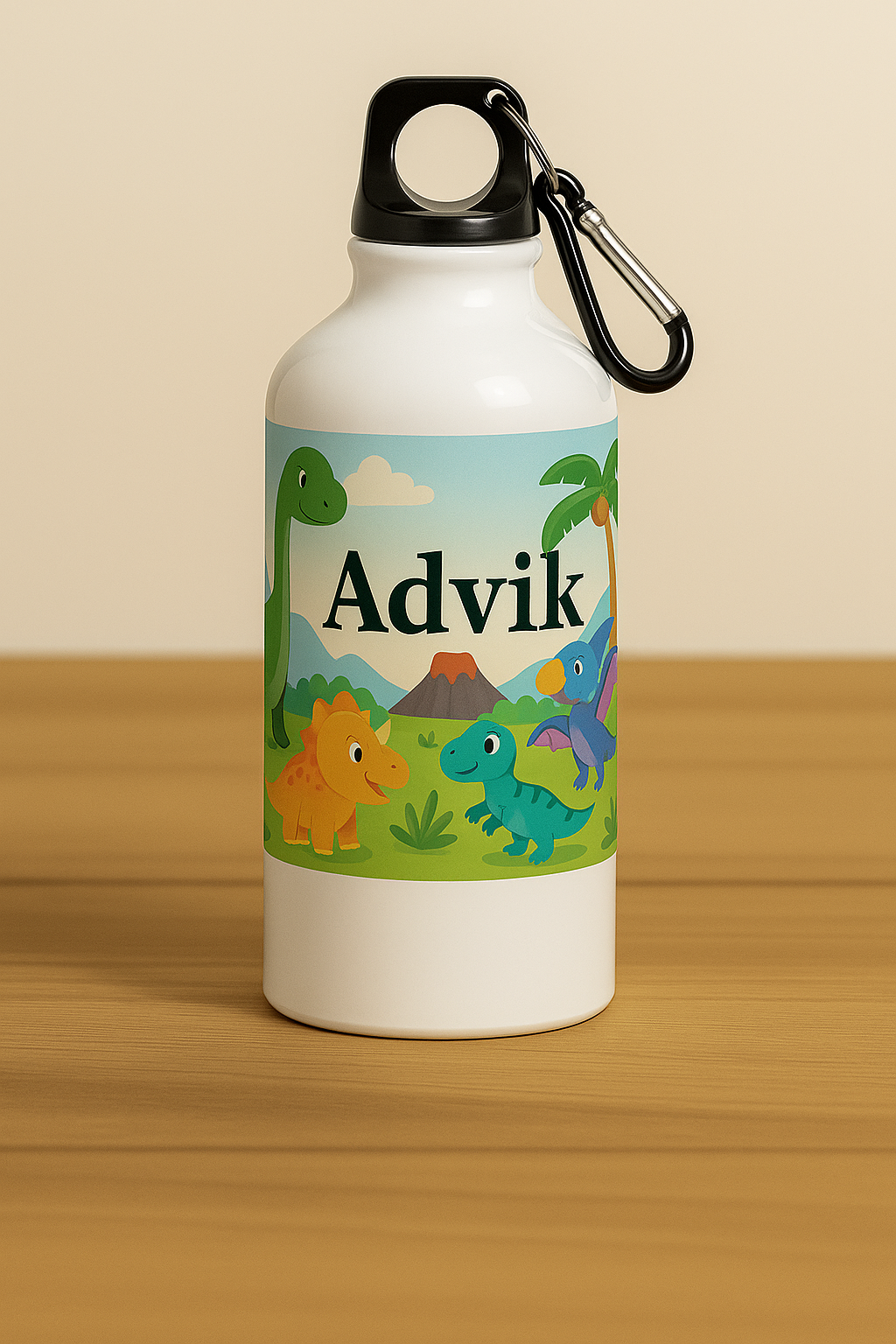 Dinosaur Print Aluminum Bottle