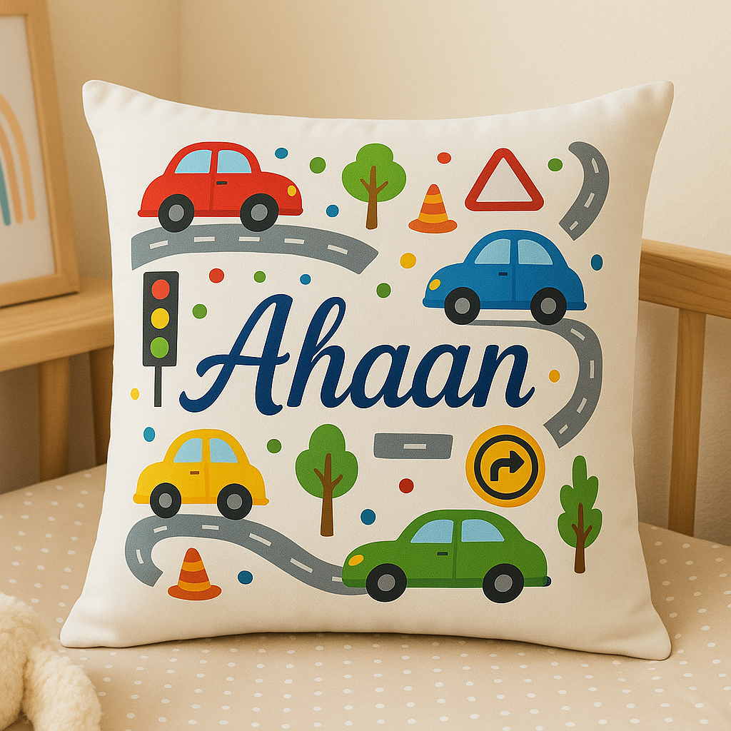 Cars Print Cusion Cover