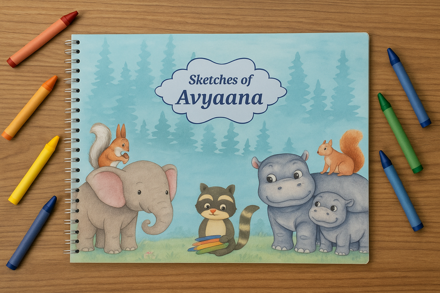 Animal Print Drawing Book