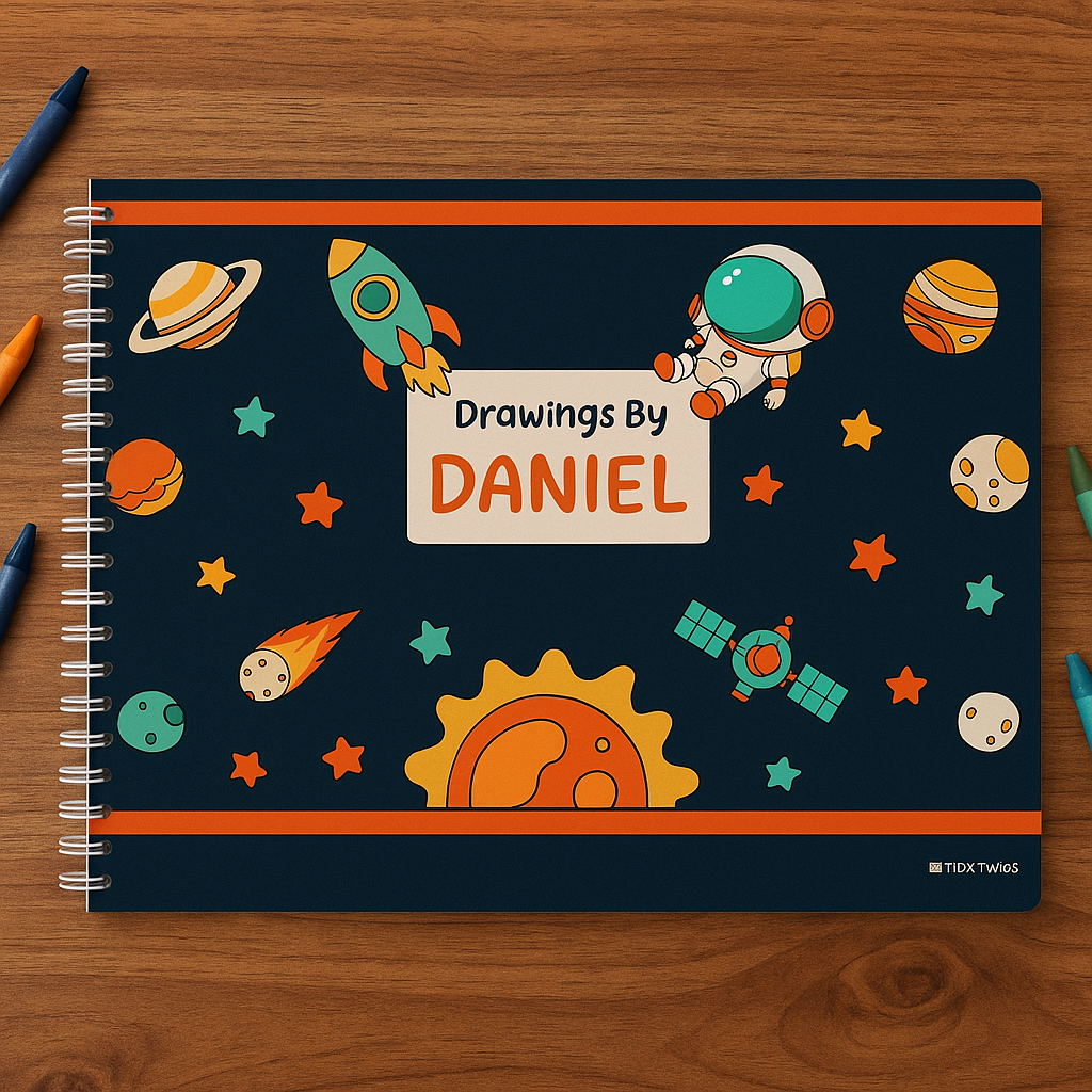 Space Print Drawing Book