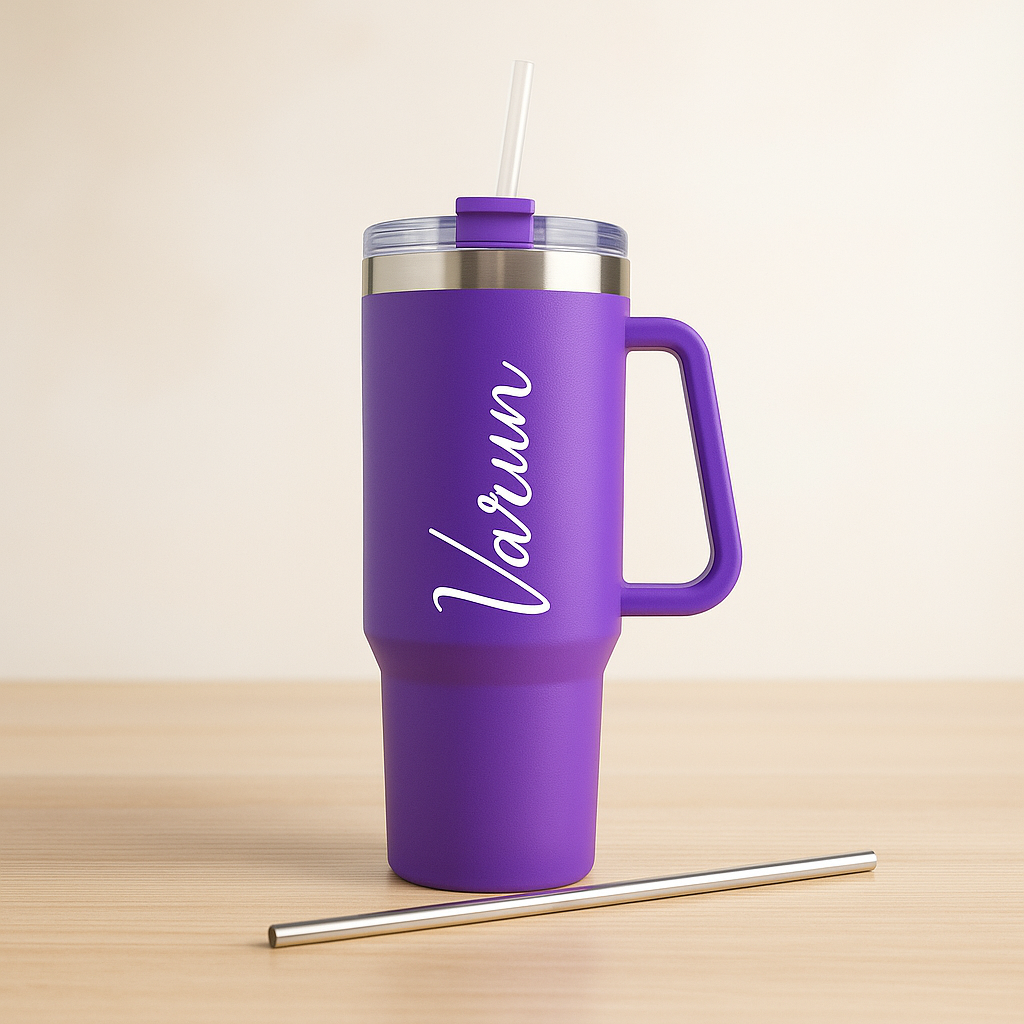 Purple Personalised tumblers