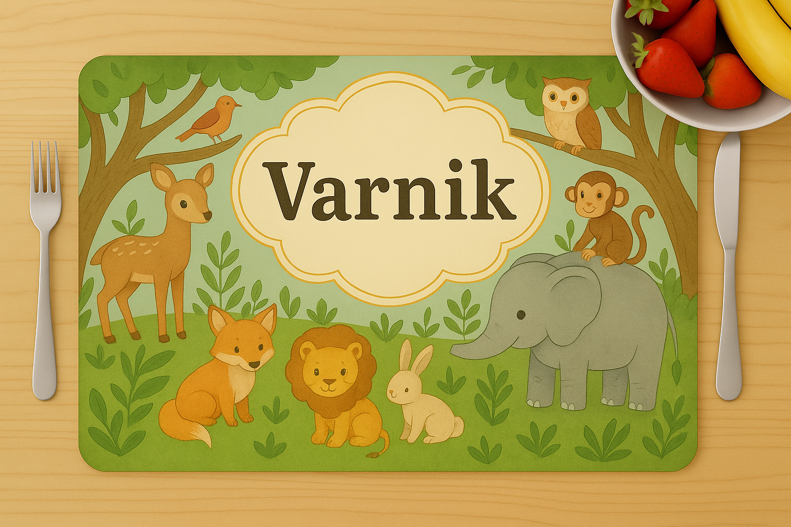 Jungle Print Table Mat