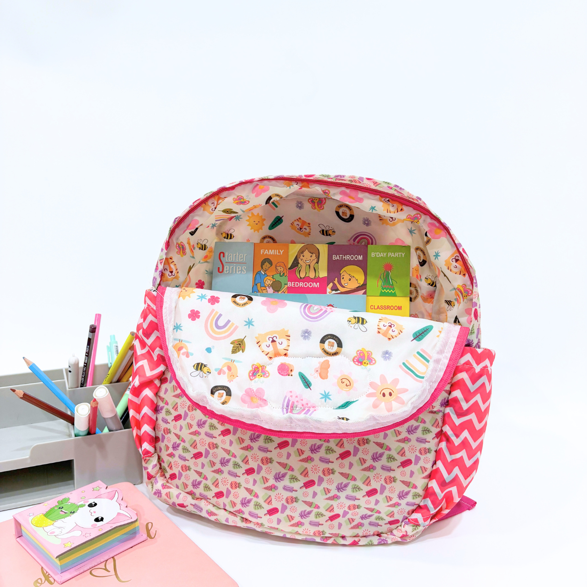 Ice-cream Print Toddler Backpack