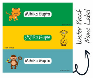 Animal Print Waterperproof Labels