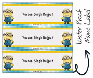 Minions Print Waterperproof Labels