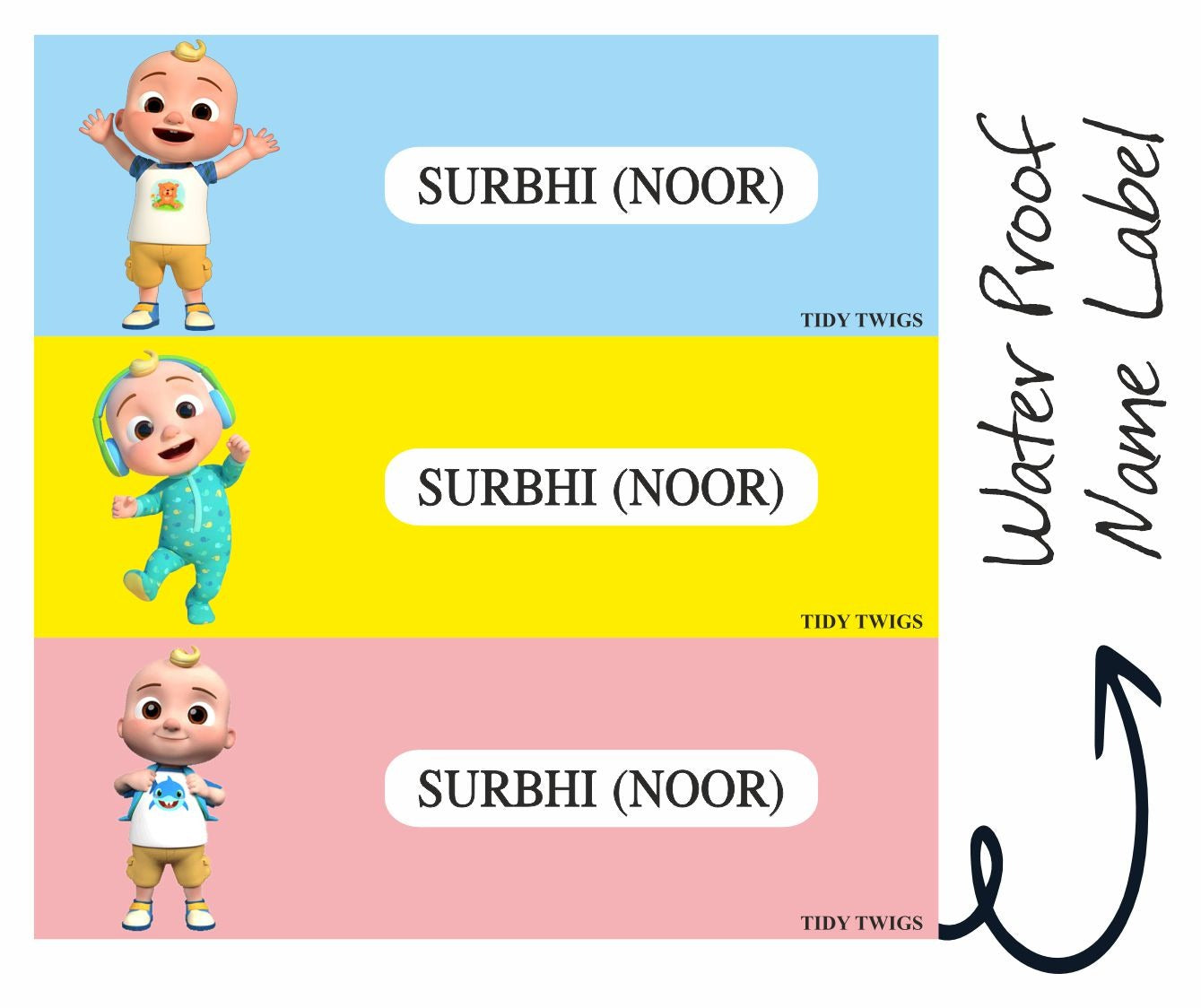 Baby Print Waterperproof Labels