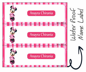 Minnie Print Waterperproof Labels