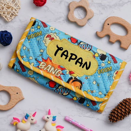 Comic Print Stationery Pouch