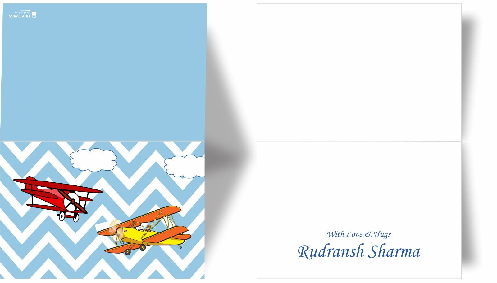 Biplane Print Note Cards