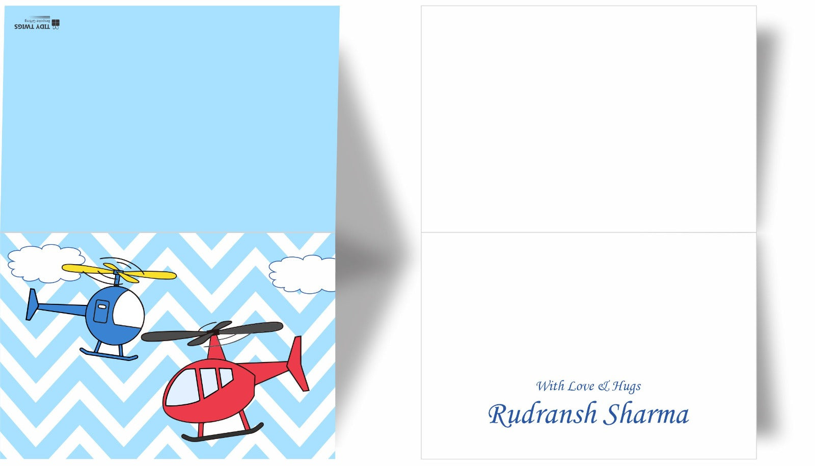 Helicopter Print Note Cards