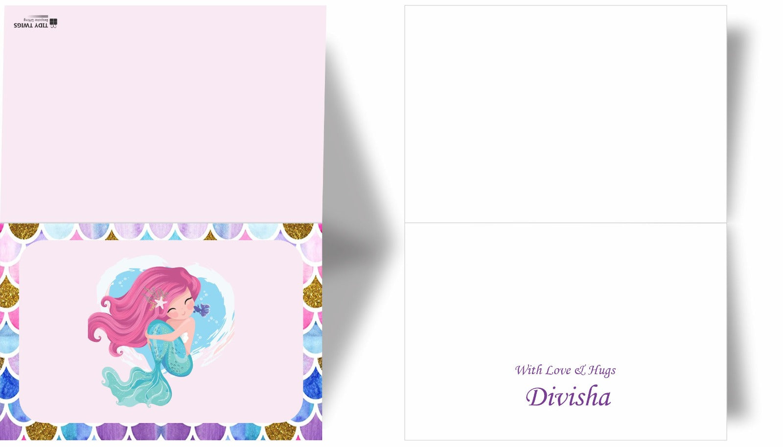 Mermaid Print Note Cards