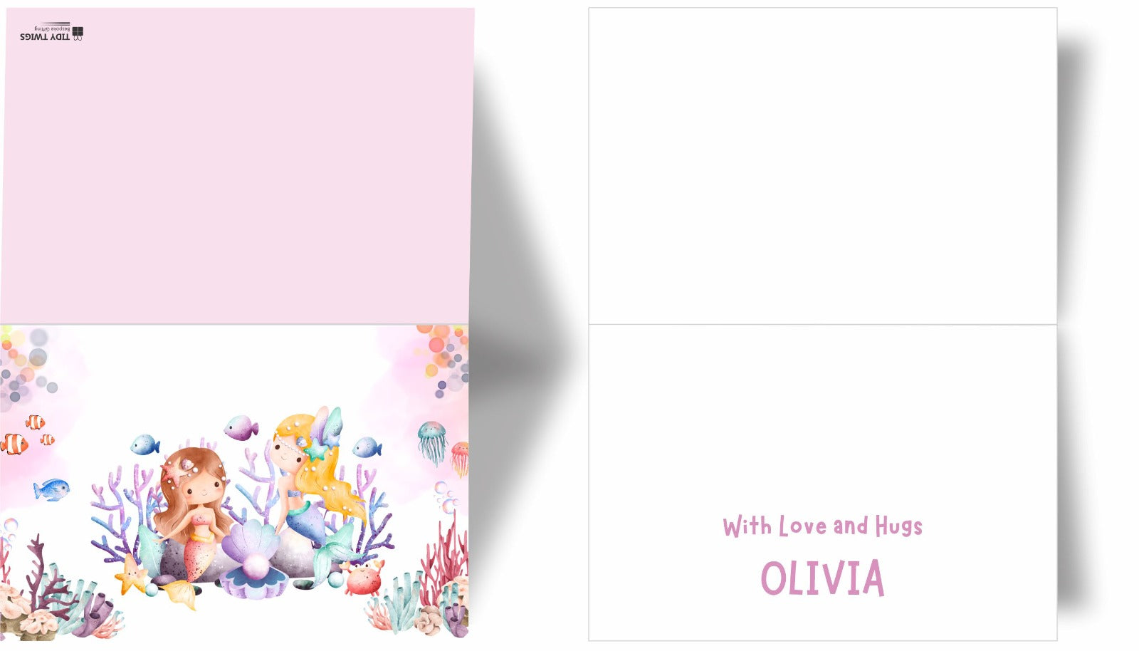 Mermaid Print Note Cards