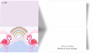 Flamingo Print Note Cards