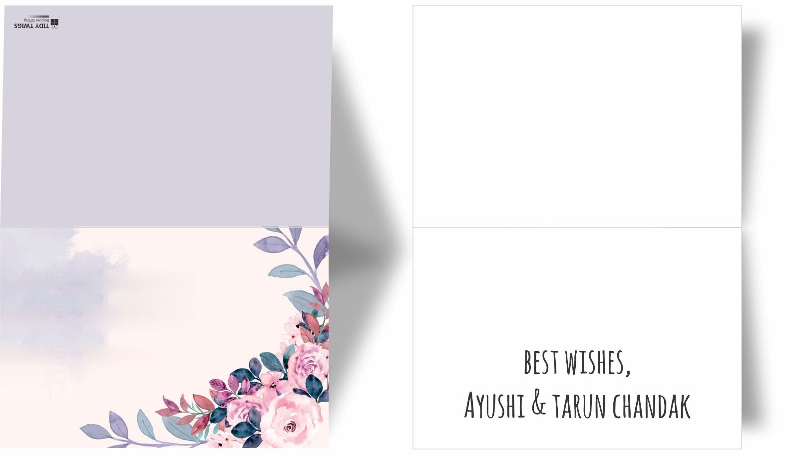 Flower Print Note Cards
