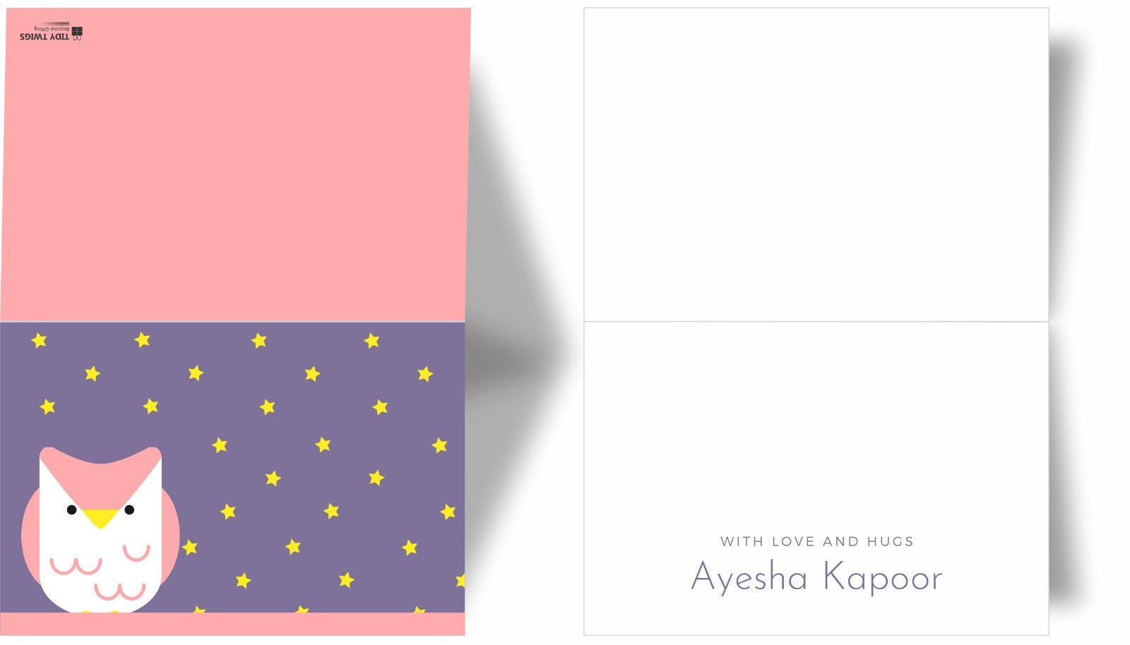 Owl Print Note Cards