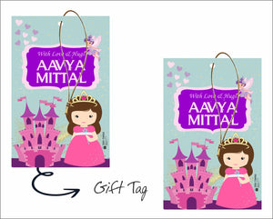Baby Princess Print Gift Tags