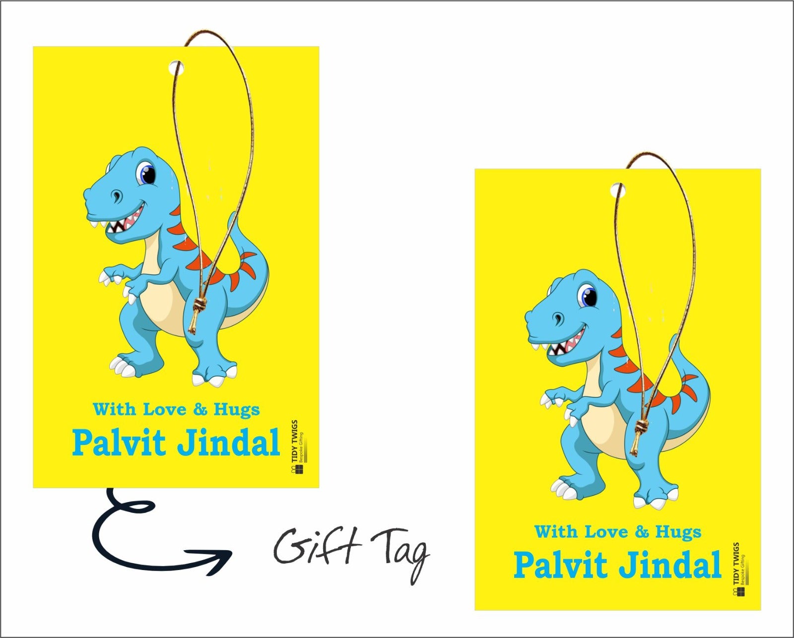 Dinosaurs Print Gift Tags