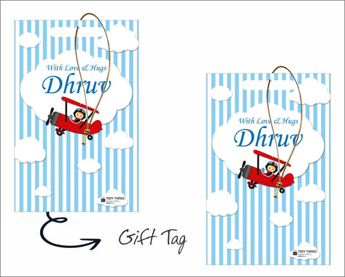 Airplane Print Gift Tags