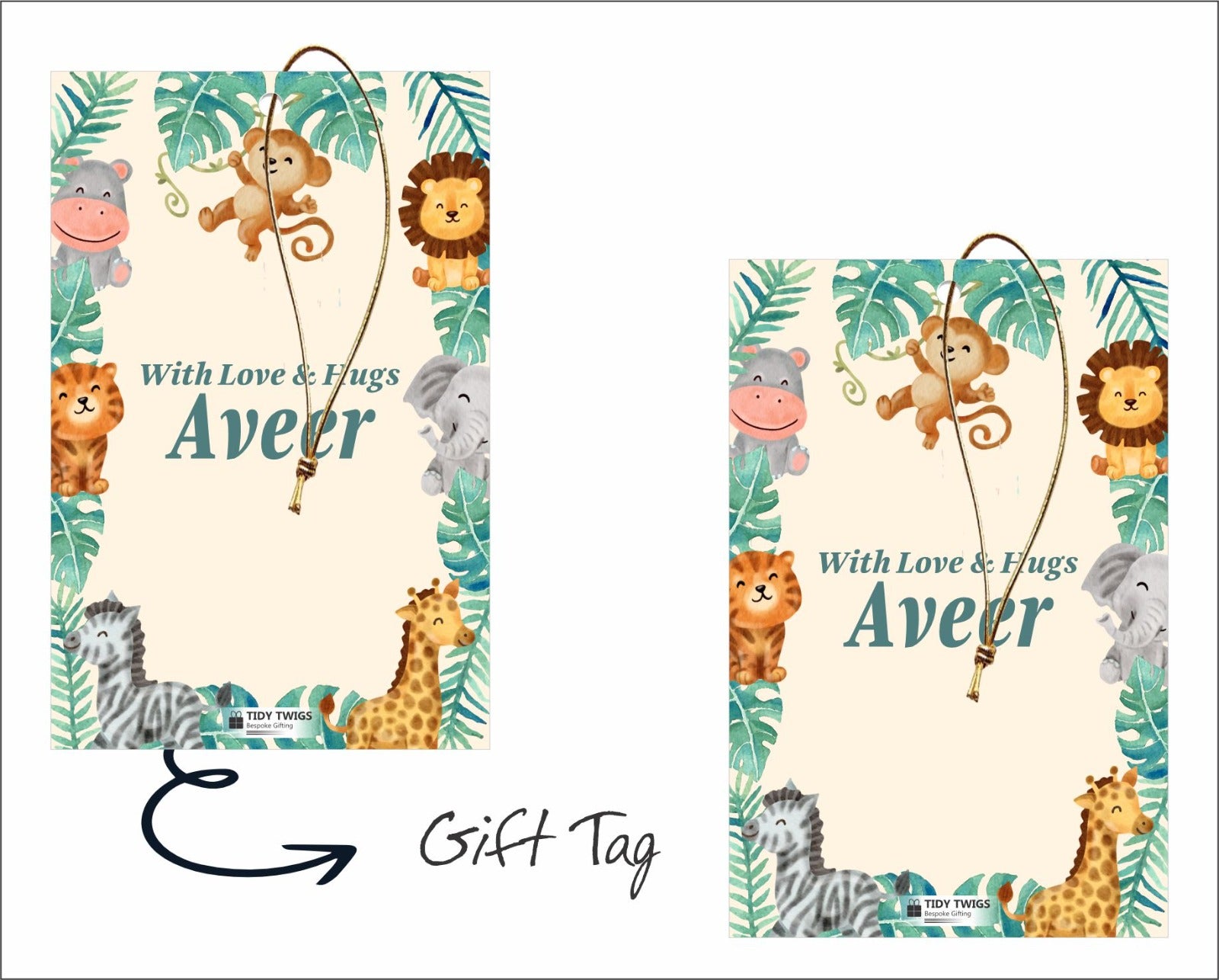 Animal Print Gift Tags
