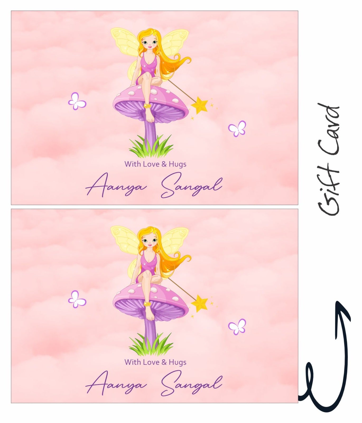 Princess Print Gift Card