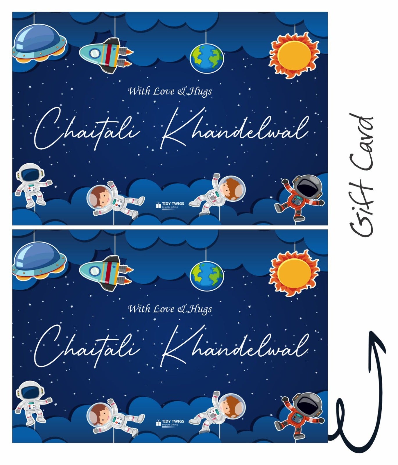 Space Print Gift Card