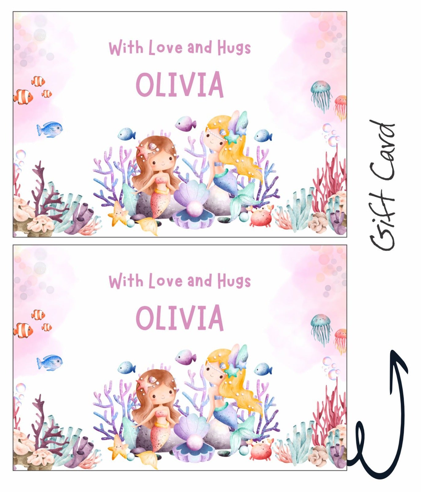Mermaid Print Gift Card