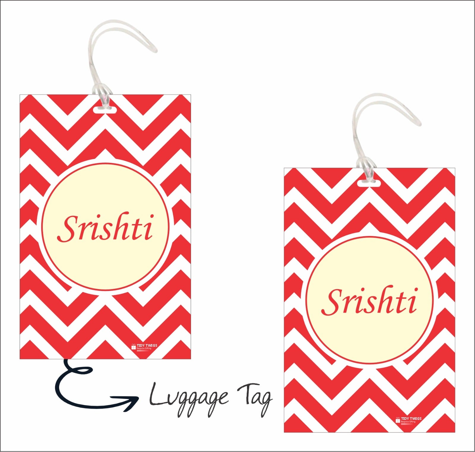 Red Color Bag Tags