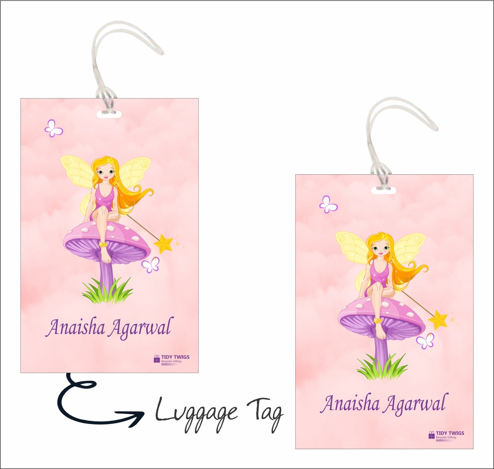 Disney Princess Print Bag Tags
