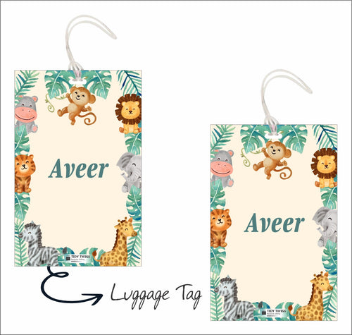 Animal Print Bag Tags