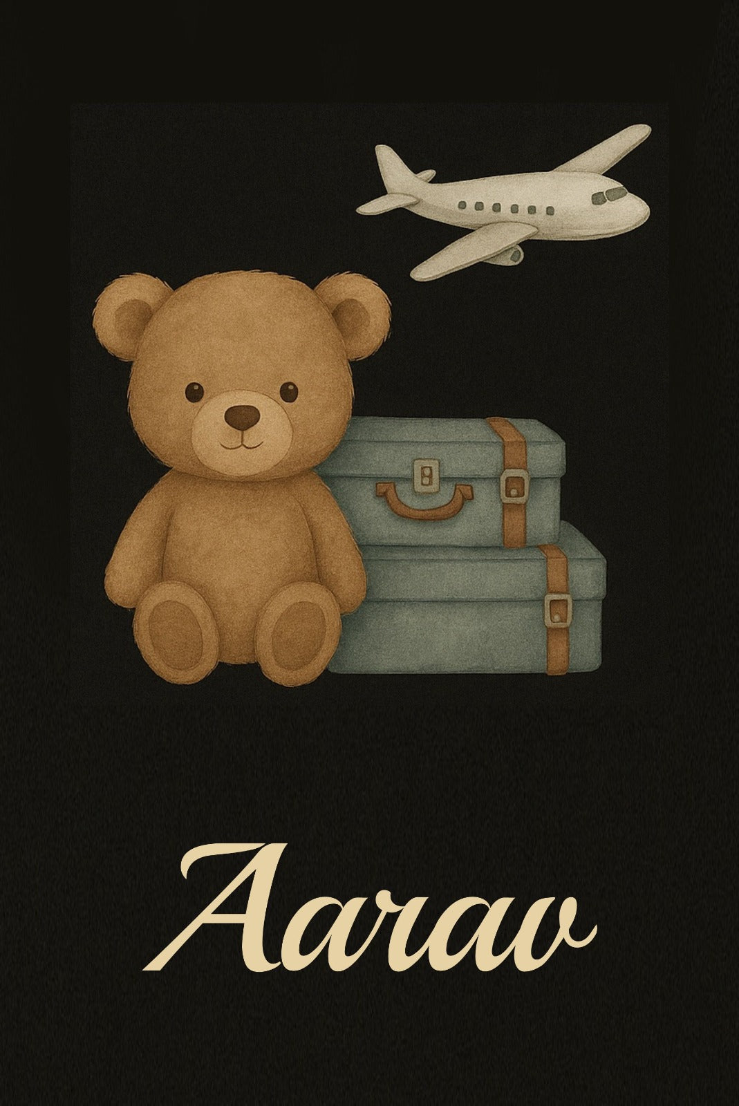 Teddy Print Passport Cover
