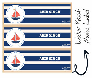 Sails Boat Print Waterperproof Labels