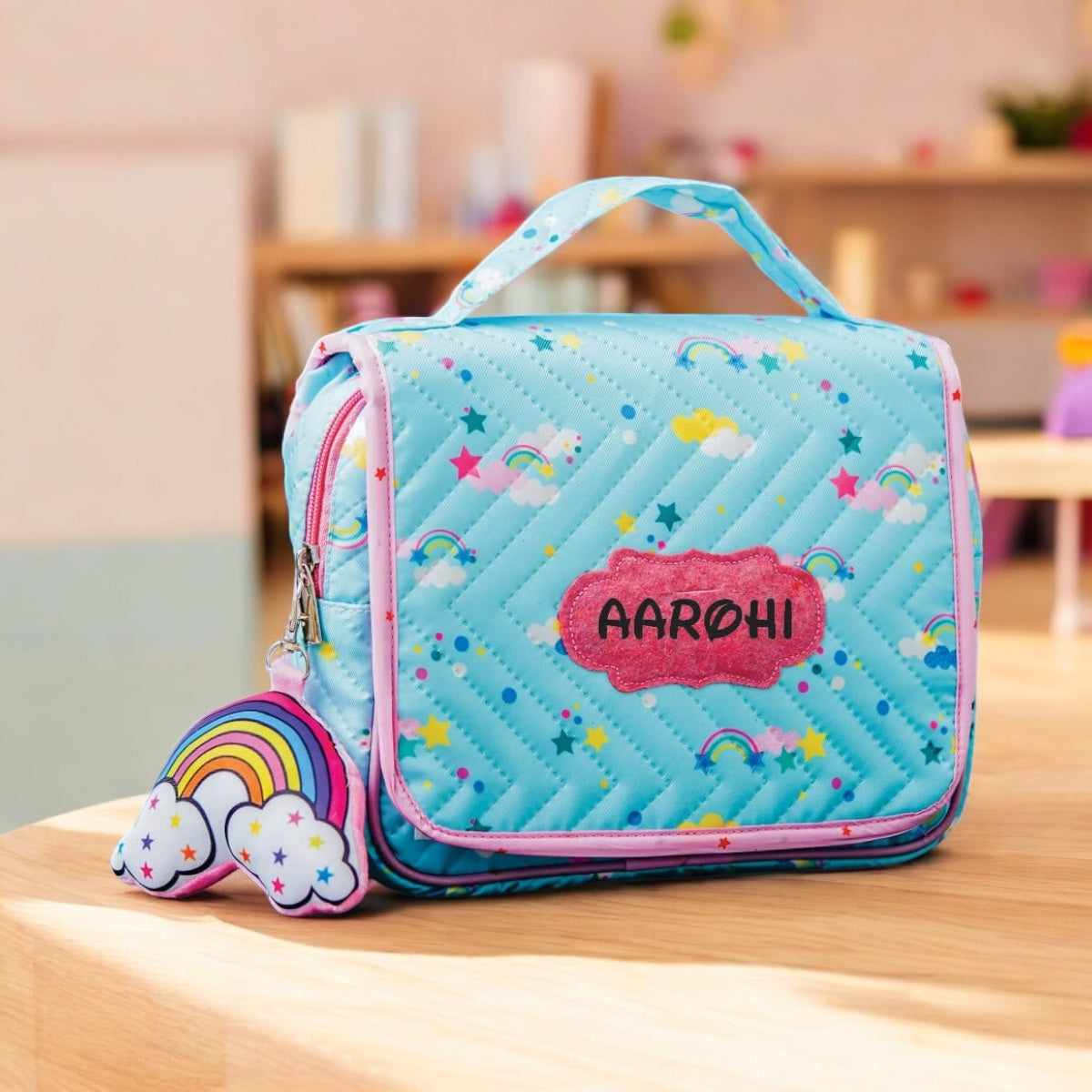 Rainbow Print Travel Bags