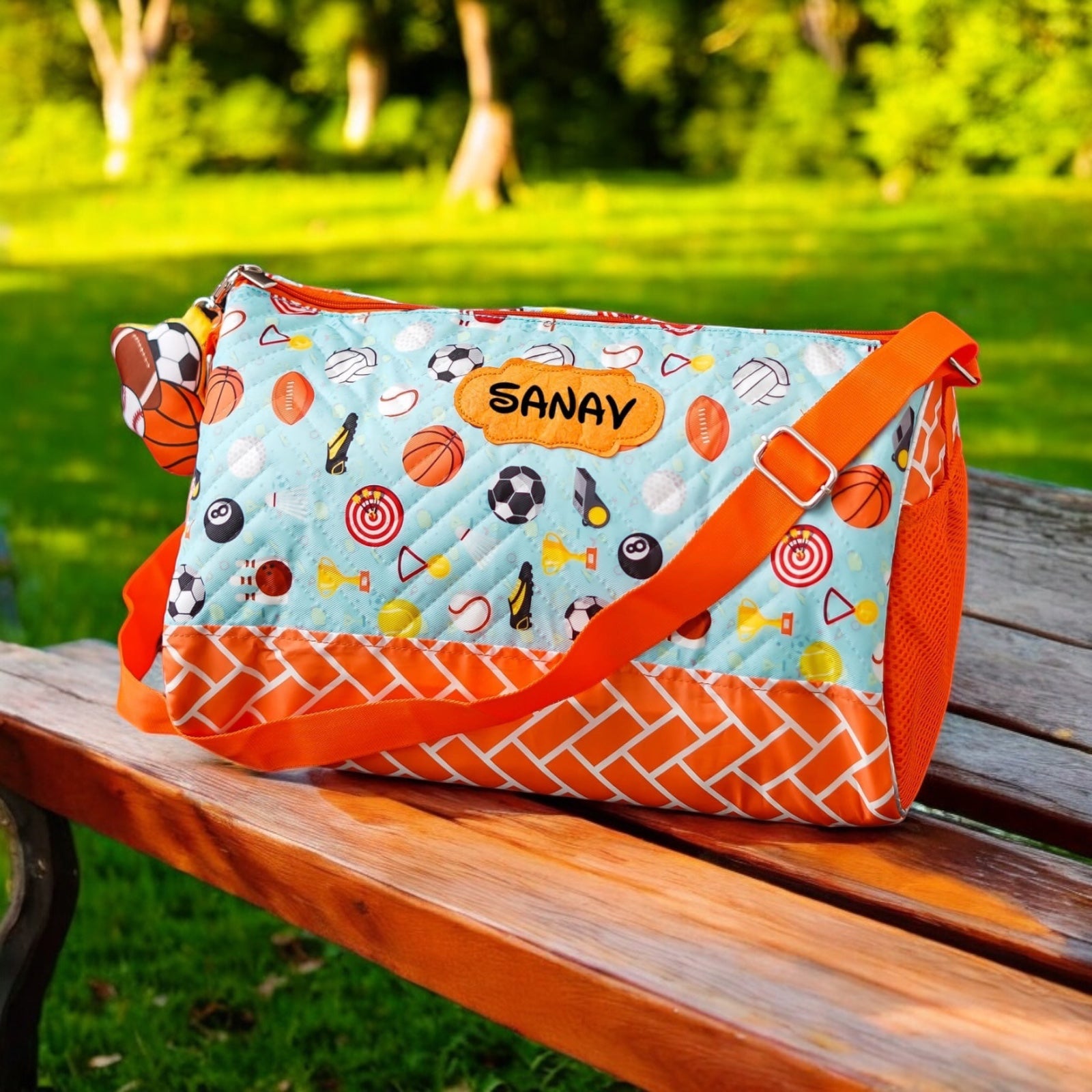 Sports Print Duffle Bags