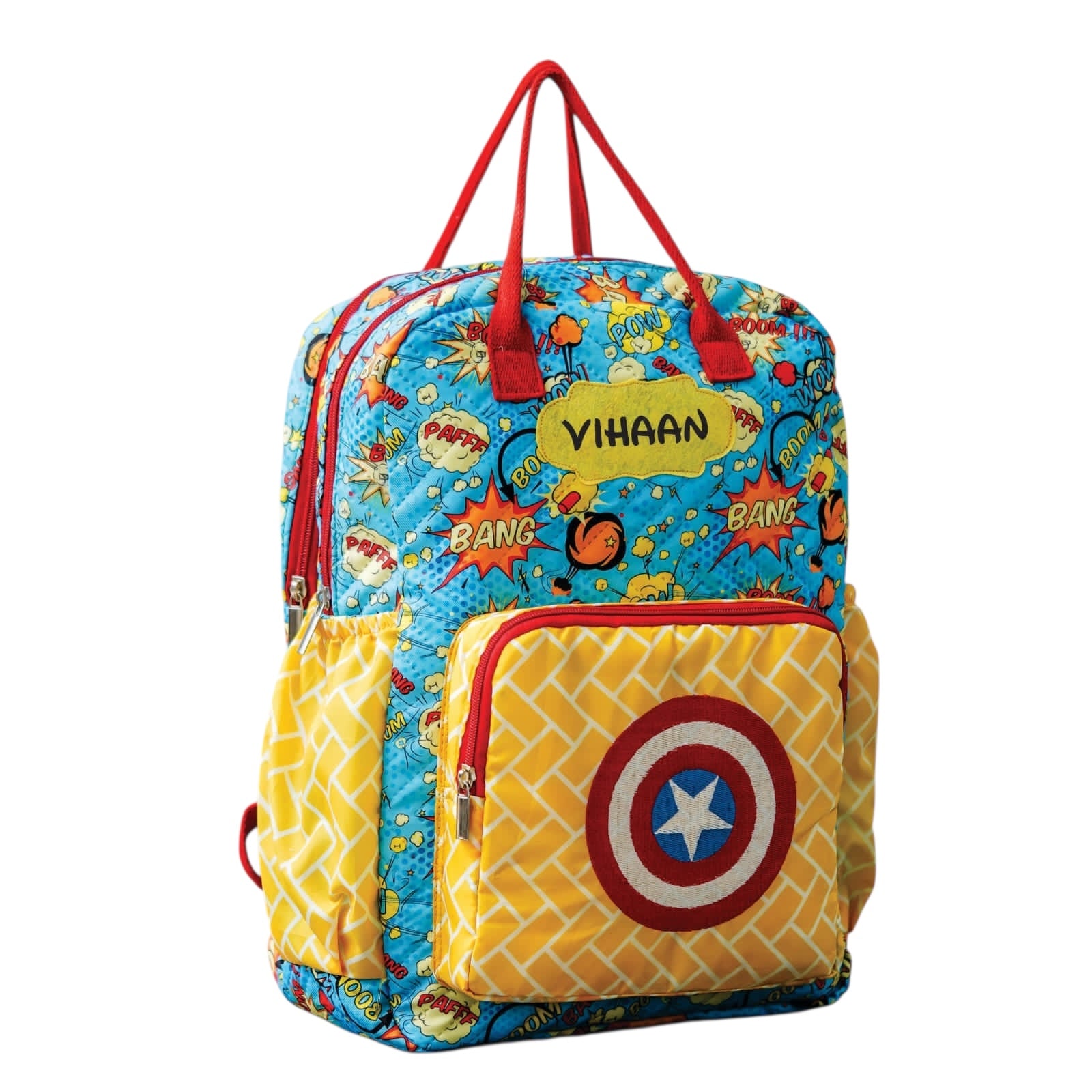 Comic Book Print School Backpack