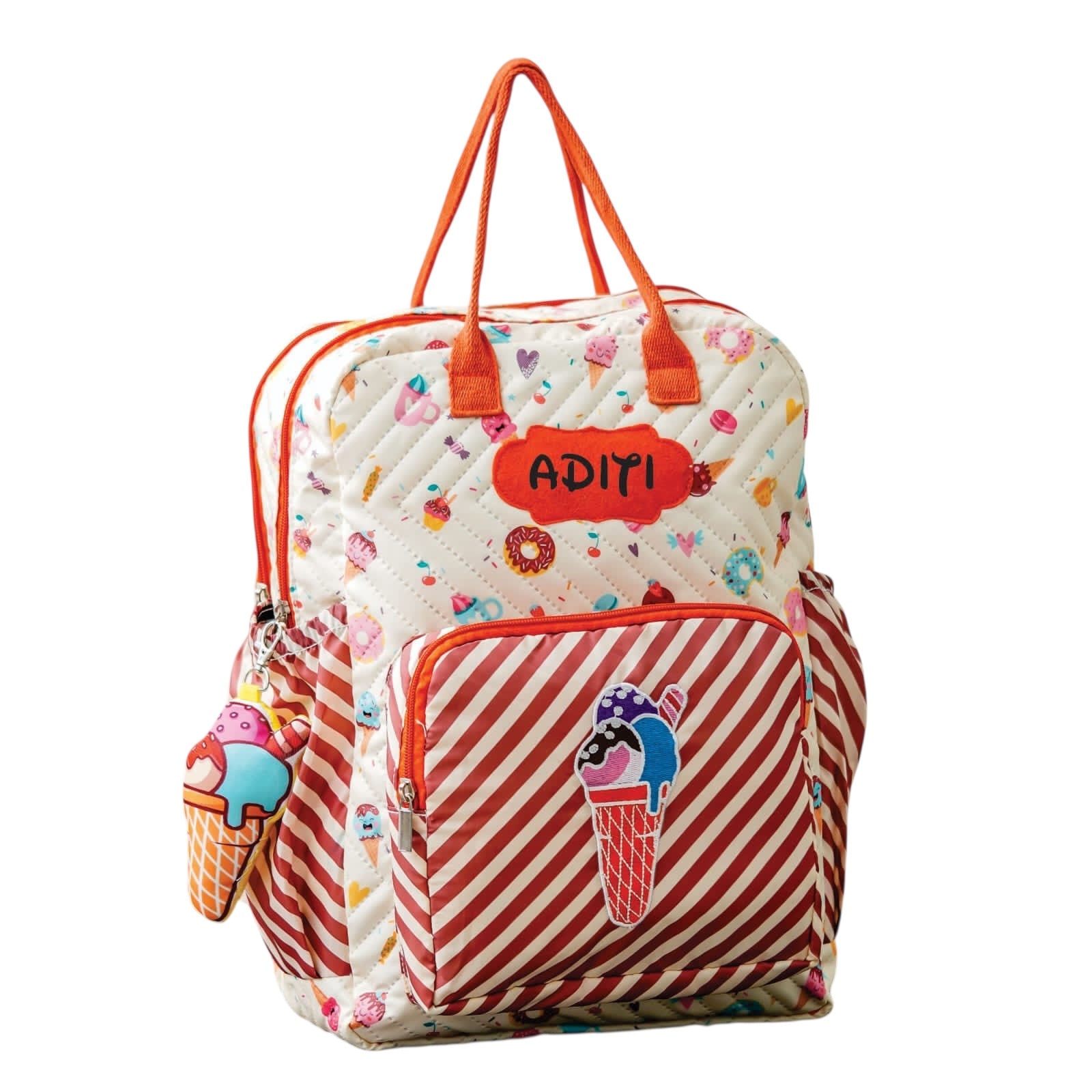 Ice Cream Print School Backpack