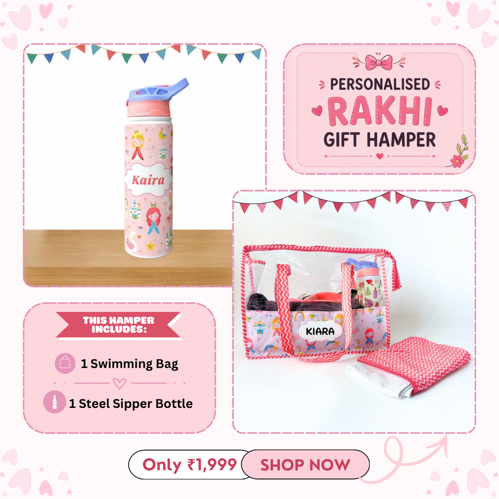 Swimming Bag + Steel sipper bottle