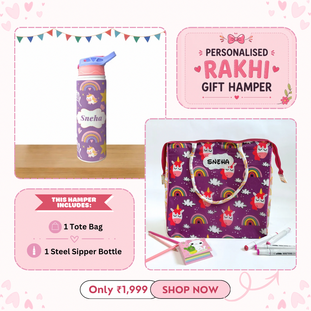 Tote Bag + Steel Sipper Bottle